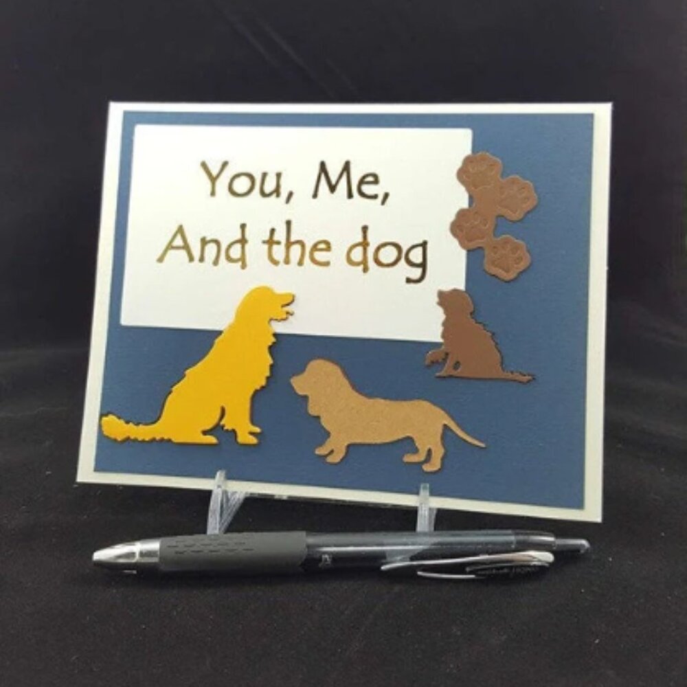 You, Me,‎ and the dog - Pet Note Card w/Envelope